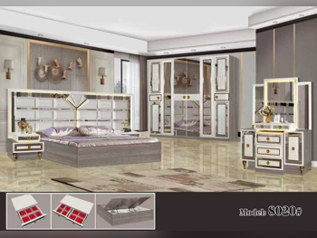 Bedroom Sets - Qatar Design  - 4 Pieces Set  - Brown