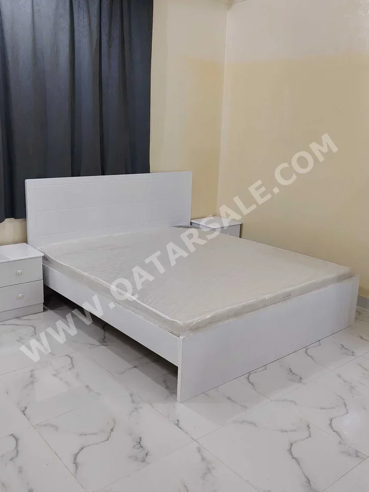 Beds - King - White - Mattress Included
