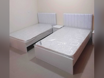 Beds - Single  - White  - Mattress Included  - With Bedside Table