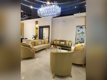 Sofas, Couches & Chairs Sofa Set  - Fabric  - Green & Beige