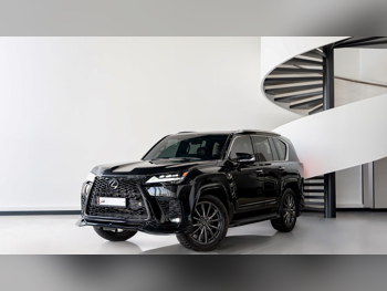 Lexus  LX  600 F Sport  2023  Automatic  59,000 Km  6 Cylinder  Four Wheel Drive (4WD)  SUV  Black  With Warranty