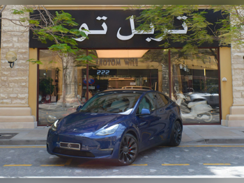 تسلا  واي  2024  اوتوماتيك  11,900 كم  0 سلندر  دفع كلي مستمر  سيدان  أزرق غامق  تحت الضمان