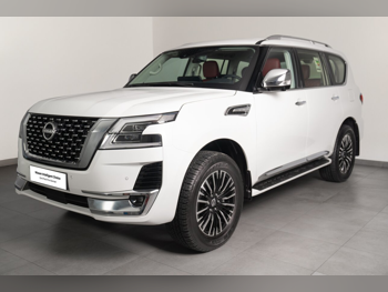 نيسان  باترول  اس اي بلاتينيوم  2024  اوتوماتيك  17 كم  6 سلندر  دفع رباعي  اس يو في  أبيض  تحت الضمان