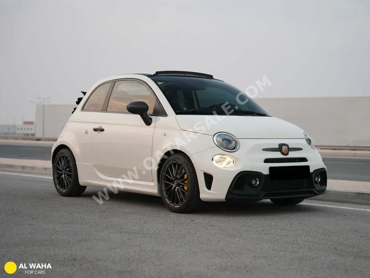 Fiat  500  Abarth  2024  Automatic  13,000 Km  4 Cylinder  Front Wheel Drive (FWD)  Hatchback  White  With Warranty