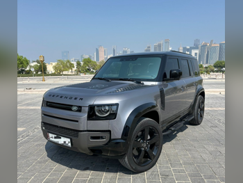 لاند روفر  ديفيندر  110 اتش اس اي  2023  اوتوماتيك  25,000 كم  6 سلندر  دفع رباعي  اس يو في  رمادي  تحت الضمان