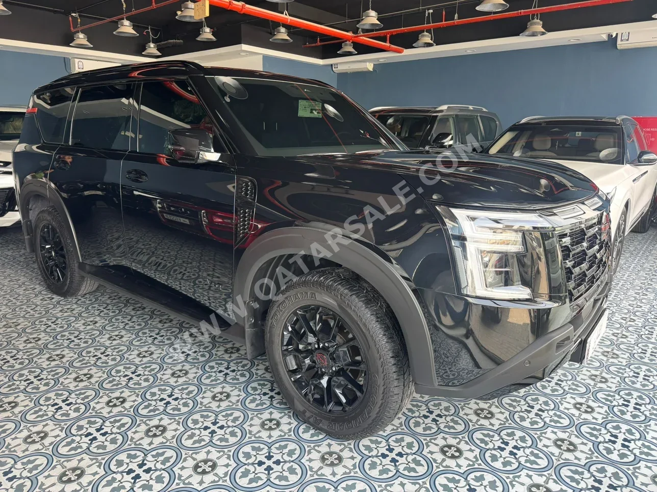 نيسان  باترول  برو- 4 اكس  2026  اوتوماتيك  3,000 كم  6 سلندر  دفع رباعي  اس يو في  أسود  تحت الضمان