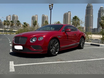 بنتلي  جي تي  سبيد  2015  اوتوماتيك  90,000 كم  12 سلندر  دفع كلي مستمر  كوبيه \ سبورت  أحمر