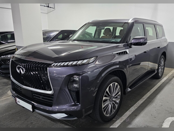Infiniti  QX  80  2025  Automatic  8,600 Km  8 Cylinder  Four Wheel Drive (4WD)  SUV  Dark Gray  With Warranty
