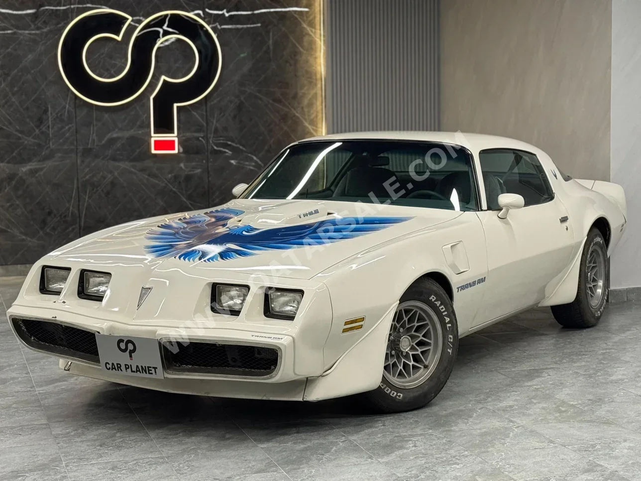 بونتياك  ترانز ام  1974  اوتوماتيك  60,000 كم  8 سلندر  دفع خلفي  كوبيه \ سبورت  أبيض