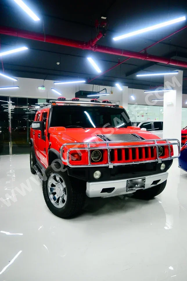Hummer  H2  2008  Automatic  213,000 Km  5 Cylinder  Four Wheel Drive (4WD)  SUV  Red