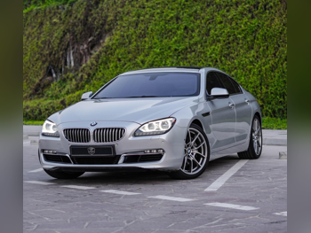 BMW  6-Series  650i  2013  Automatic  48,000 Km  8 Cylinder  Rear Wheel Drive (RWD)  Sedan  Silver