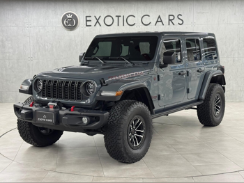 جييب  رانجلار  روبيكون  2024  اوتوماتيك  4,000 كم  6 سلندر  دفع رباعي  اس يو في  رمادي  تحت الضمان