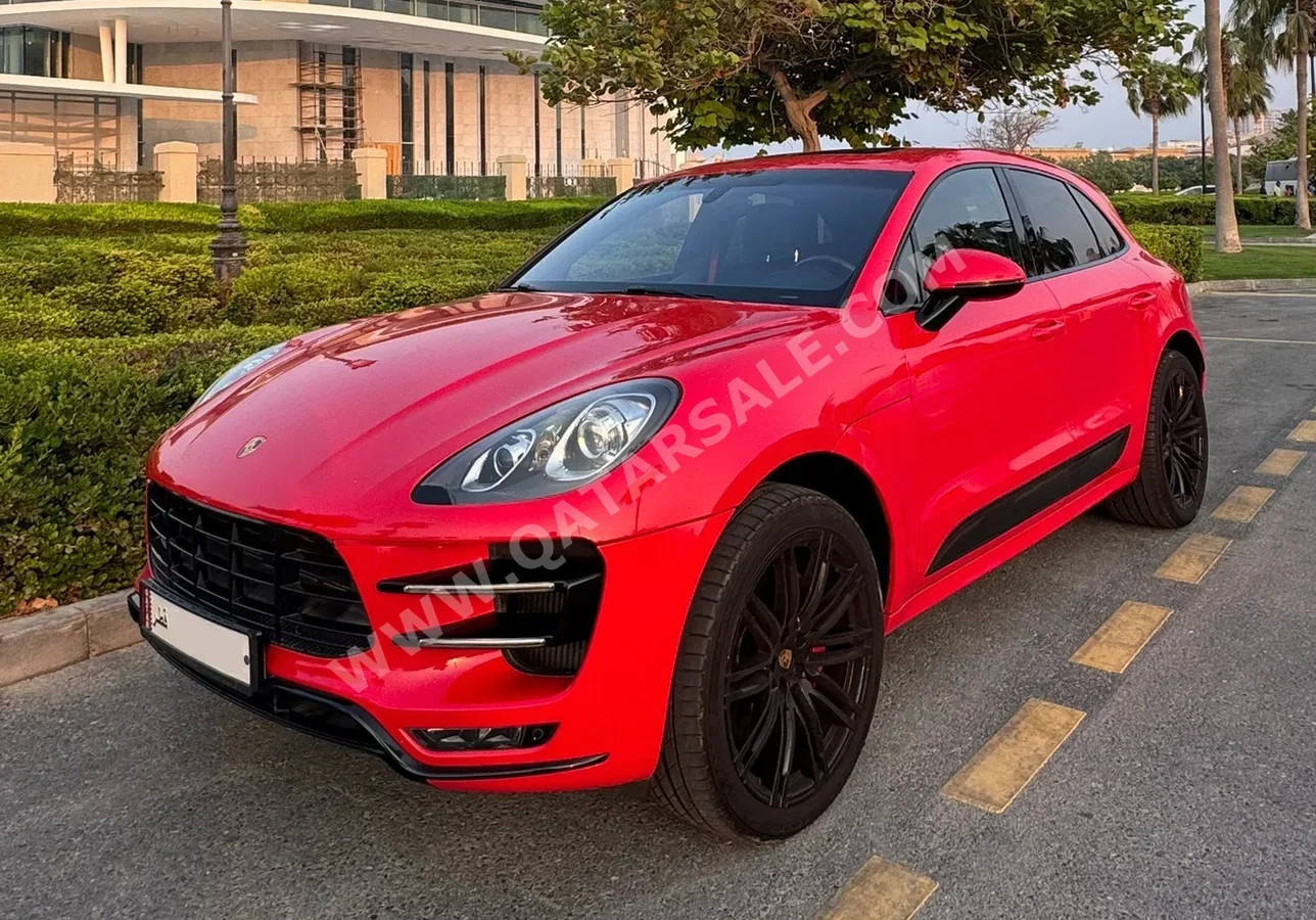 Porsche  Macan  Turbo  2015  Automatic  114,000 Km  6 Cylinder  Four Wheel Drive (4WD)  SUV  Red