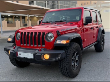 جييب  رانجلار  روبيكون  2018  اوتوماتيك  92,000 كم  6 سلندر  دفع رباعي  اس يو في  اسود وأحمر  تحت الضمان