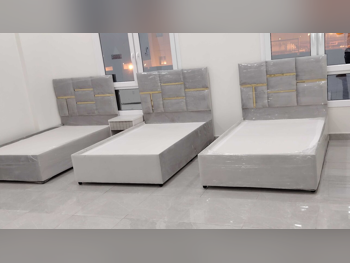 Beds - Single  - Gray  - Mattress Included