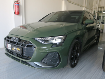Audi  A3  S-Line  2025  Automatic  9,000 Km  4 Cylinder  Rear Wheel Drive (RWD)  Sedan  Green