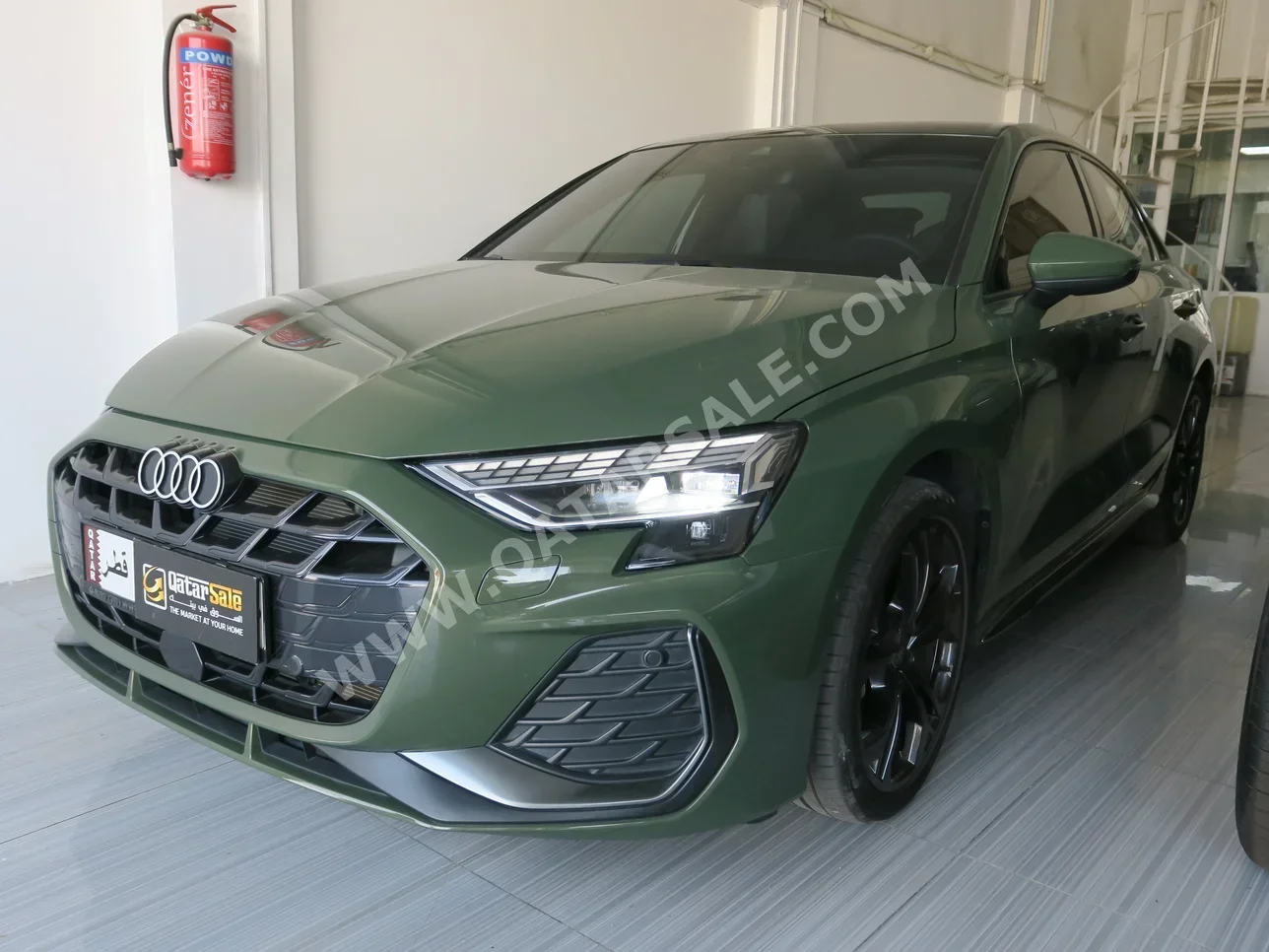 Audi  A3  S-Line  2025  Automatic  9,000 Km  4 Cylinder  Rear Wheel Drive (RWD)  Sedan  Green