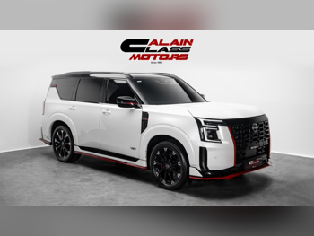 نيسان  باترول  نسمو  2026  اوتوماتيك  4,735 كم  6 سلندر  دفع كلي مستمر  اس يو في  أبيض