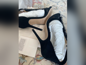 أحذية أسود مقاس 38  ايطاليا  نسائي