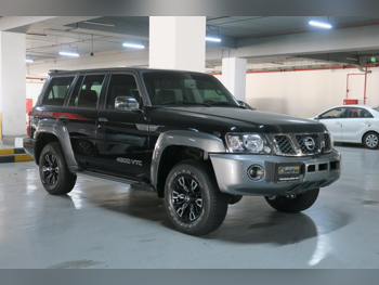 Nissan  Patrol  Super Safari  2024  Automatic  1,000 Km  6 Cylinder  Four Wheel Drive (4WD)  SUV  Black  With Warranty