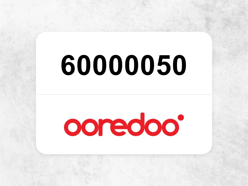 Ooredoo Mobile Phone  60000050