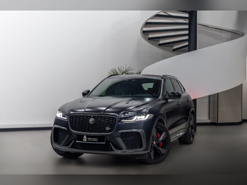 Jaguar  F-Pace  SVR  2022  Automatic  63,000 Km  8 Cylinder  Four Wheel Drive (4WD)  SUV  Black  With Warranty