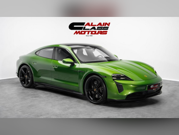 Porsche  Taycan  4 S  2021  Automatic  62,632 Km  0 Cylinder  All Wheel Drive (AWD)  Sedan  Green