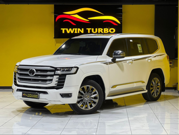 تويوتا  لاند كروزر  في اكس ار توين توربو  2024  اوتوماتيك  53,000 كم  6 سلندر  دفع رباعي  اس يو في  أبيض  تحت الضمان