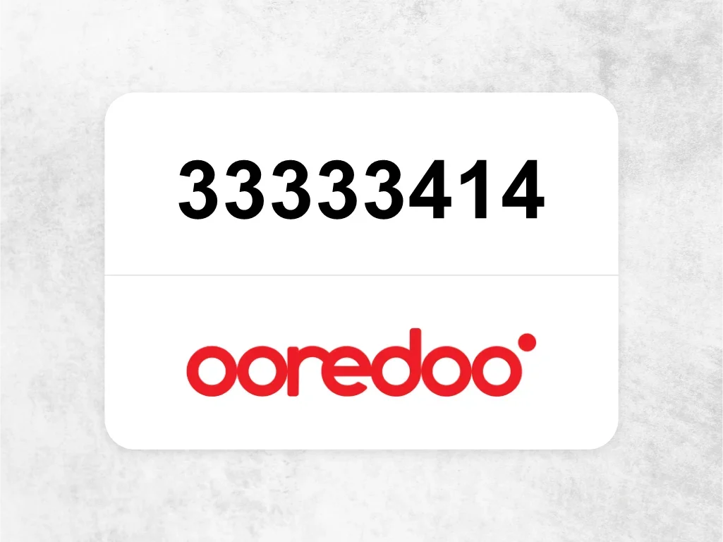 Ooredoo Mobile Phone  33333414