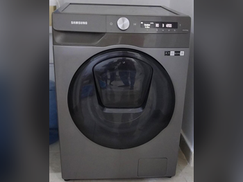 غسالة ملابس & الكل في واحد سامسونج \  غسالة تحميل أمامي  اللون الرمادي