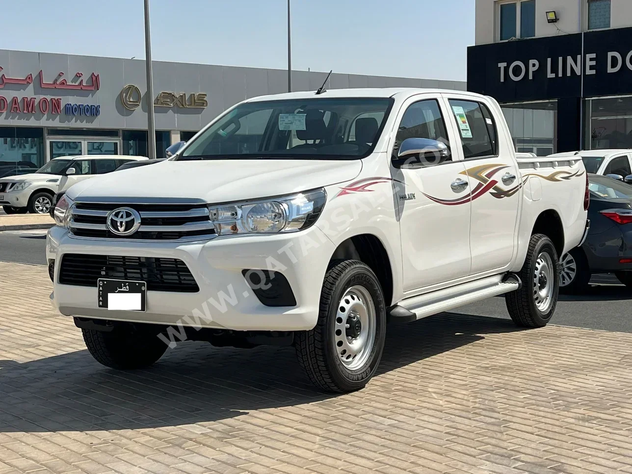 تويوتا  هاي لوكس  2025  اوتوماتيك  0 كم  4 سلندر  دفع رباعي  بيكب  أبيض  تحت الضمان