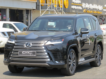 لكزس  ال اكس  600 لكجري  2025  اوتوماتيك  0 كم  6 سلندر  دفع رباعي  اس يو في  أسود  تحت الضمان