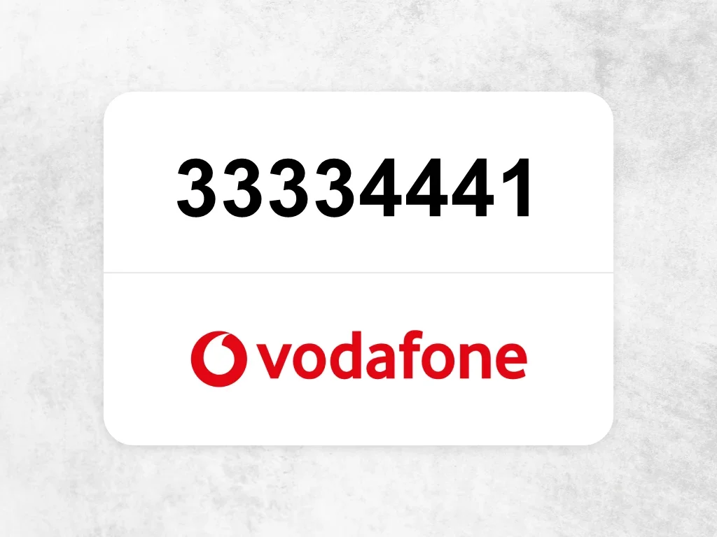Vodafone Mobile Phone  33334441