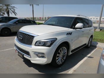 Infiniti  QX  80  2017  Automatic  155,000 Km  8 Cylinder  Four Wheel Drive (4WD)  SUV  White