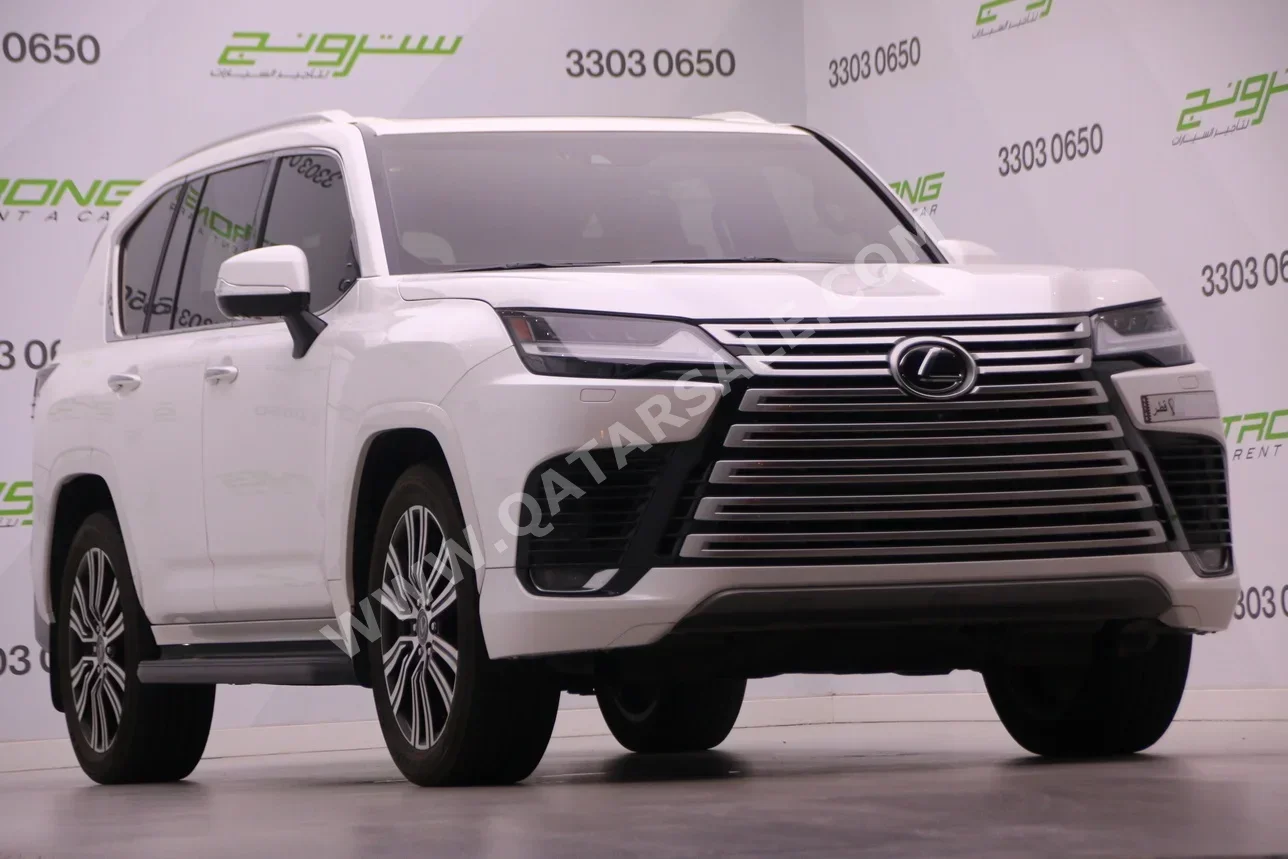 لكزس  ال اكس  600 لكجري  2022  اوتوماتيك  78,000 كم  6 سلندر  دفع رباعي  اس يو في  أبيض  تحت الضمان