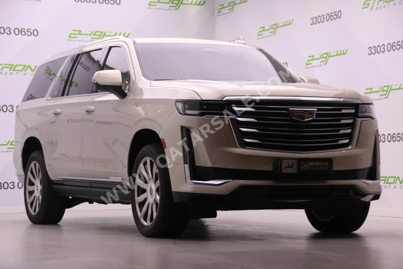 كاديلاك  اسكيليد  بلاتينيوم  2021  اوتوماتيك  99,150 كم  8 سلندر  دفع رباعي  اس يو في  ذهبي  تحت الضمان