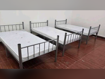 Beds - Single  - Gray  - Mattress Included