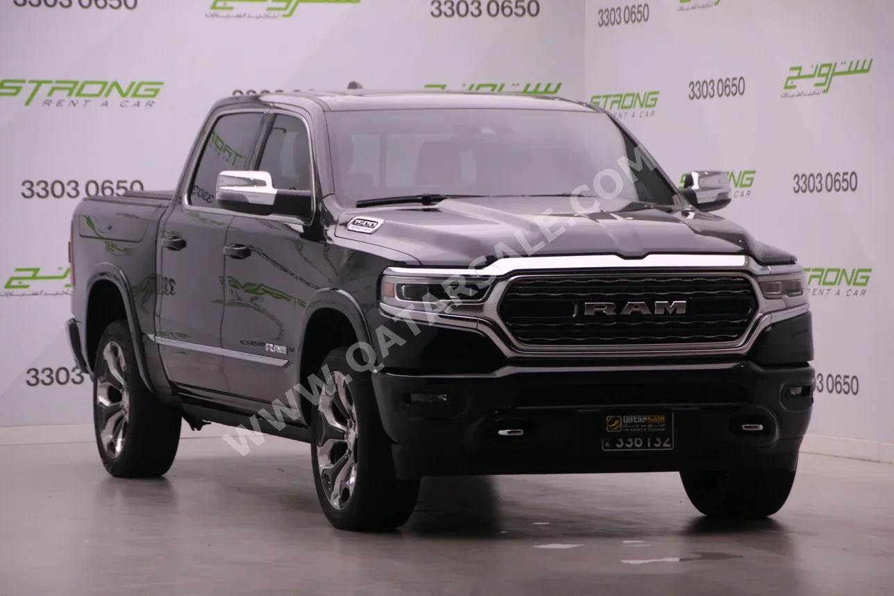 دودج  رام  لميتد  2024  اوتوماتيك  49,000 كم  8 سلندر  دفع رباعي  بيكب  أسود  تحت الضمان