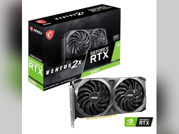 ام اس اي  ان فيديا جي فورس  ار تي اكس 3070  \ 3 مداخل اتش دي ام اي  جي دي دي ار 6 \  12 جيجابايت  ضمان