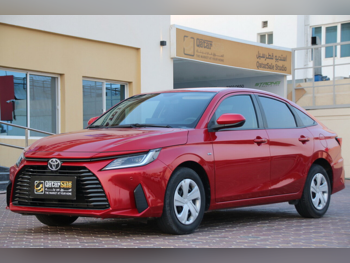 Toyota  Yaris  2024  Automatic  39,000 Km  4 Cylinder  Front Wheel Drive (FWD)  Sedan  Red  With Warranty
