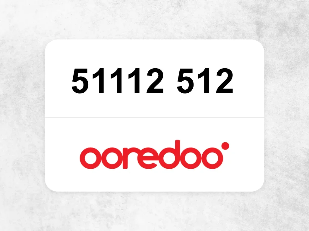 Ooredoo Mobile Phone  51112 512