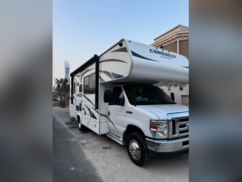 كرفان - كونكويست  - موتورهومز  - 2017  - أبيض و أسود  -صنع في الولايات المتحدة الأمريكية (الولايات المتحدة الأمريكية)