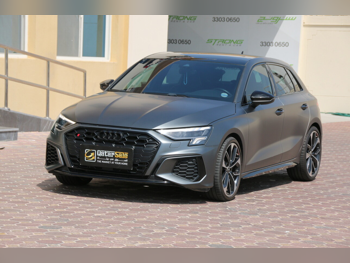 Audi  S  3  2023  Automatic  28,000 Km  4 Cylinder  All Wheel Drive (AWD)  Hatchback  Gray Matte  With Warranty