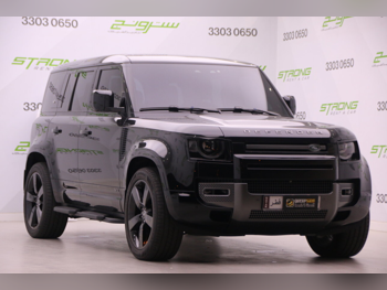 Land Rover  Defender  110 HSE  2023  Automatic  12,000 Km  8 Cylinder  Four Wheel Drive (4WD)  SUV  Black  With Warranty