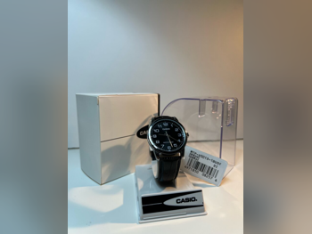 ساعات - كاسيو  - ساعات الكوارتز  - أسود  - ساعات للجنسين