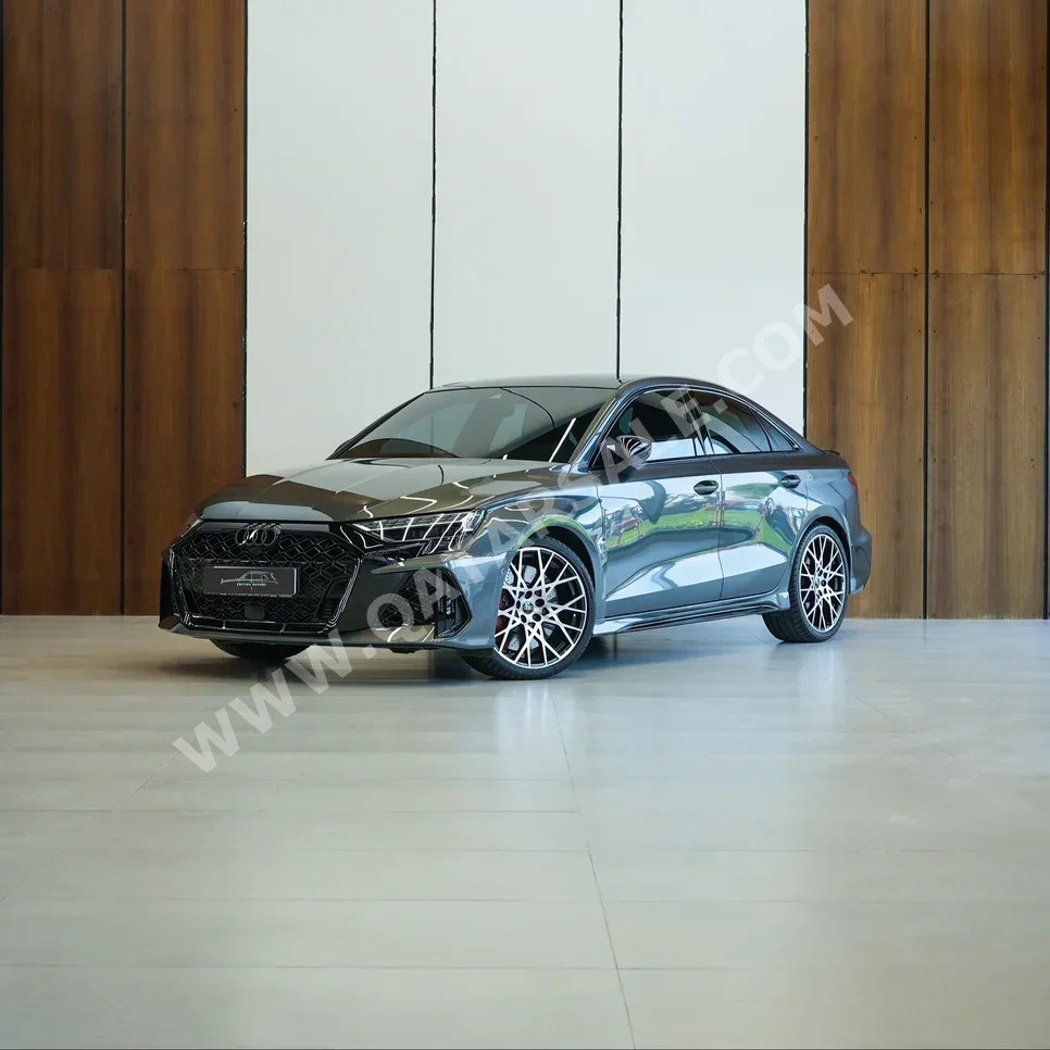 Audi  RS  3  2025  Automatic  7,000 Km  5 Cylinder  All Wheel Drive (AWD)  Sedan  Dark Gray  With Warranty