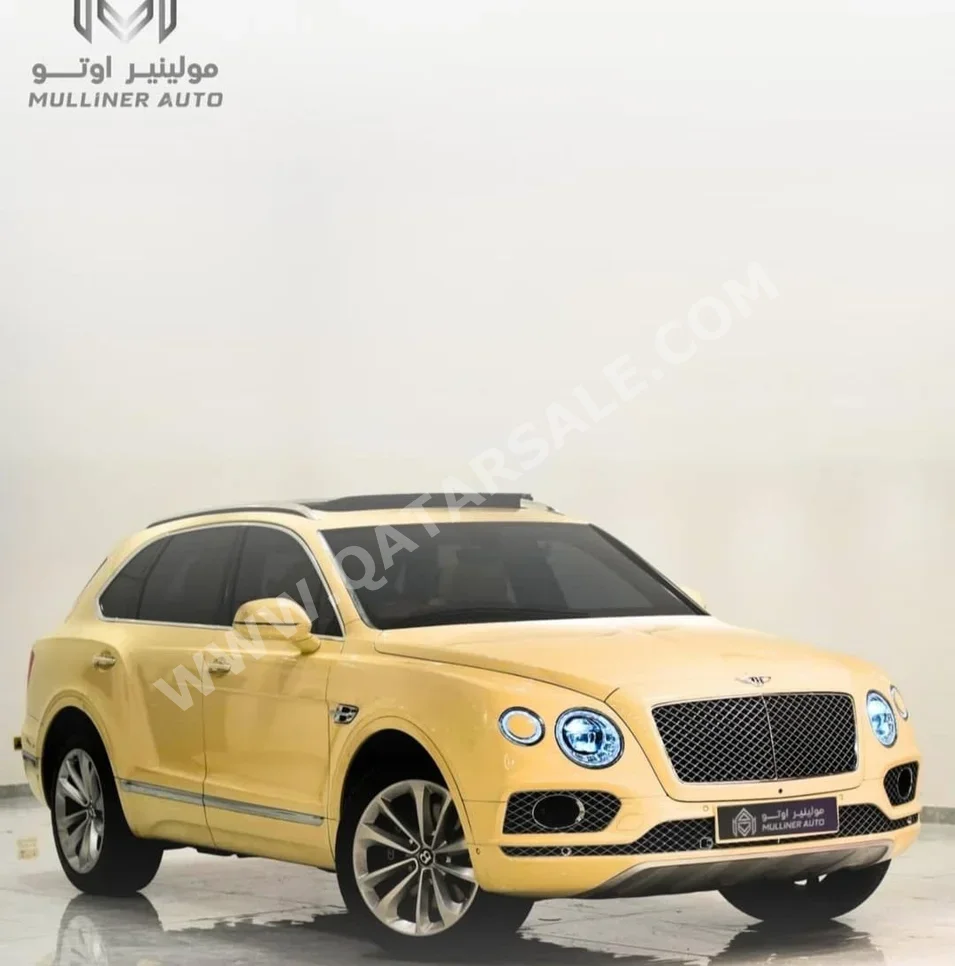 بنتلي  بينتايجا  2017  اوتوماتيك  17,000 كم  8 سلندر  دفع رباعي  اس يو في  كريمي