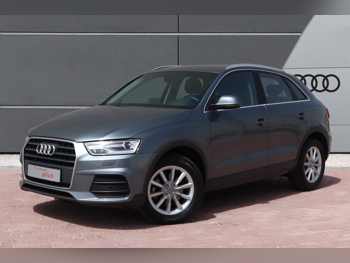 Audi  Q3  2018  Automatic  85,000 Km  4 Cylinder  Front Wheel Drive (FWD)  SUV  Gray