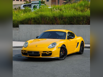 بورش  كايمان  اس  2008  اوتوماتيك  109,000 كم  6 سلندر  دفع خلفي  كوبيه \ سبورت  أصفر  تحت الضمان