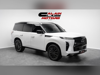 Infiniti  QX  80  2025  Automatic  1,796 Km  6 Cylinder  Four Wheel Drive (4WD)  SUV  White